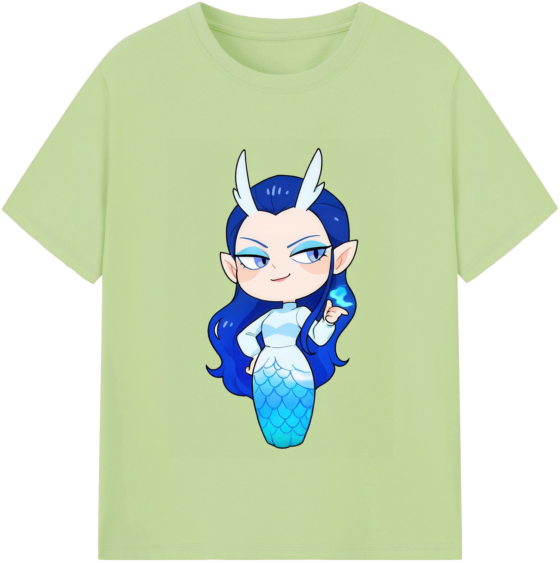 （画像用） Ne Zha 2 ナタ 魔童の大暴れ 綿100％半袖Tシャツ（フロントプリント）